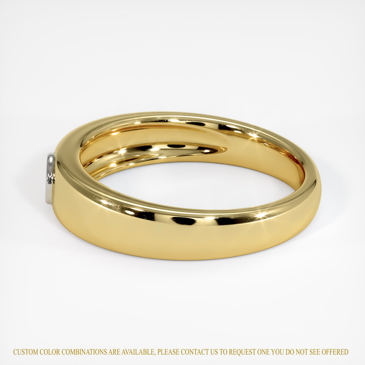 14K White & Yellow Men's Ring Setting