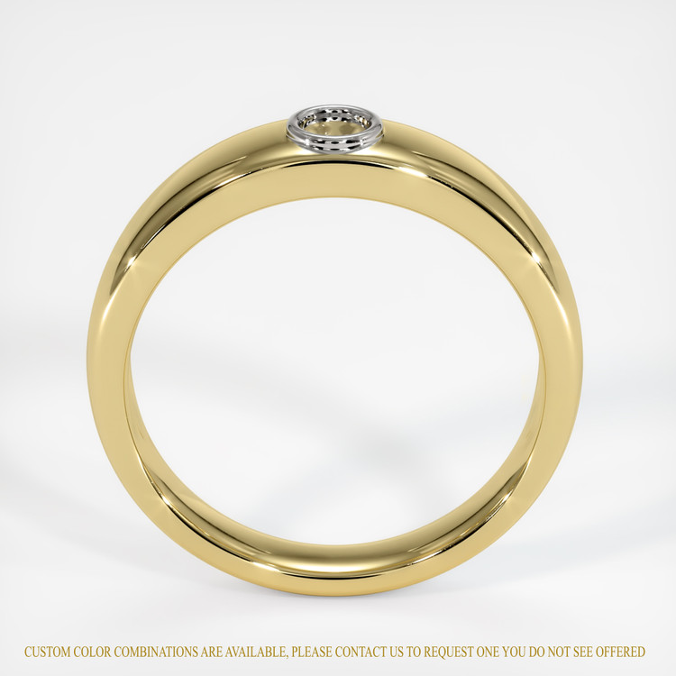 14K White & Yellow Men's Ring Setting