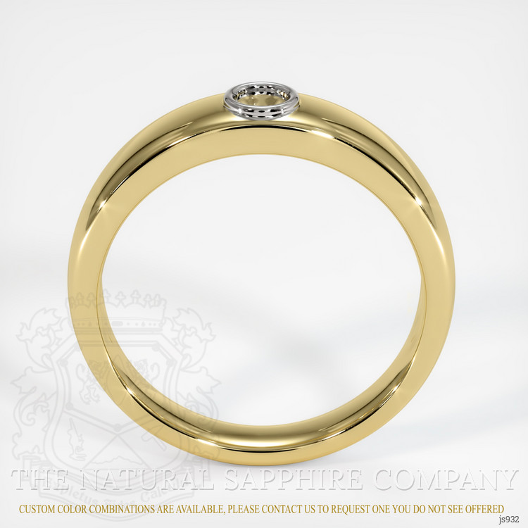 18K White & Yellow Men's Ring Setting