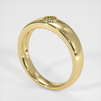 Men's Pink Sapphire Ring 1.67 Ct., 14K Yellow Gold Combination Setting