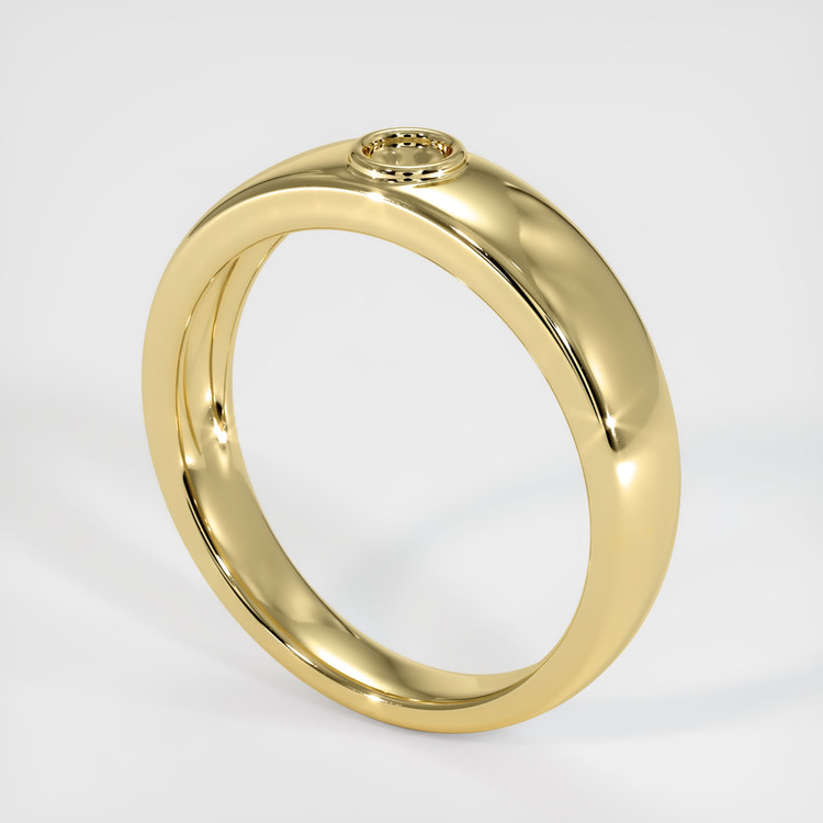 Men's Brownish Green Chrysoberyl Ring 1.37 Ct., 18K Yellow Gold