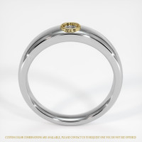 14K Yellow & White Men's Ring Setting Image