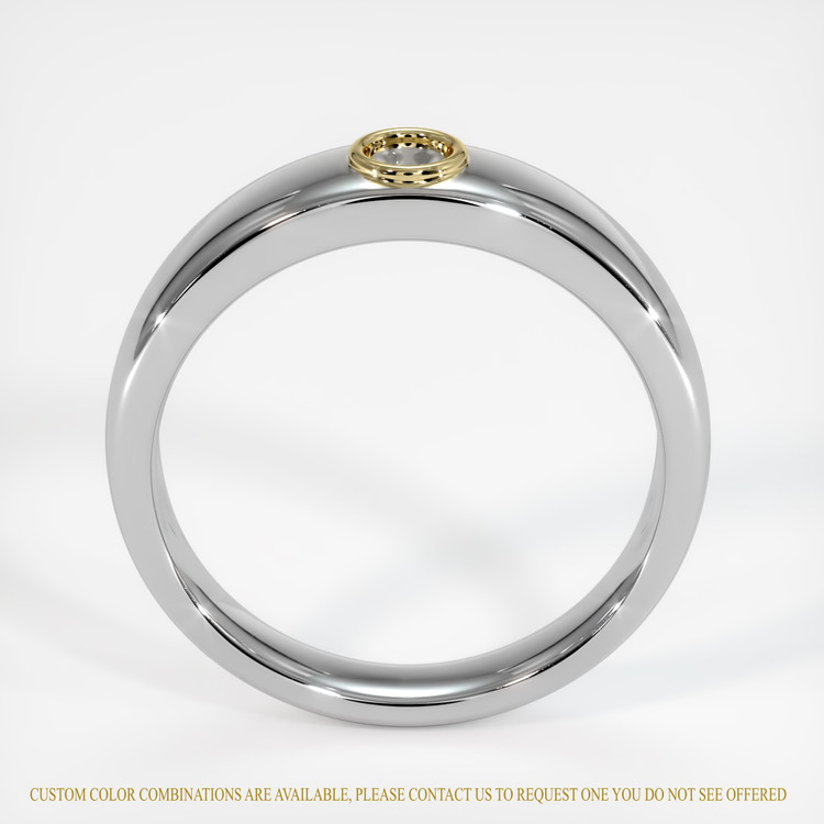 14K Yellow & White Men's Ring Setting