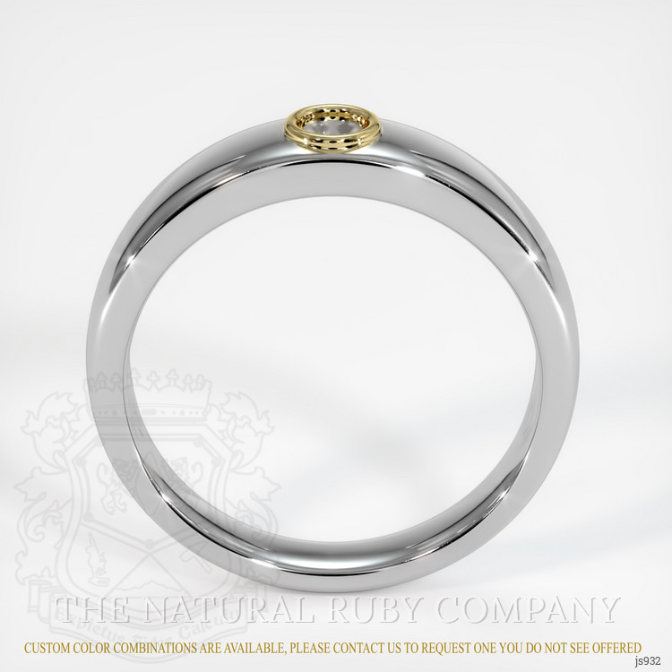 14K Yellow & White Men's Ring Setting