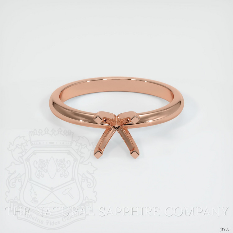 14K Rose Gold Solitaire Ring Setting