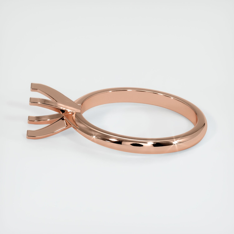 14K Rose Gold Solitaire Ring Setting