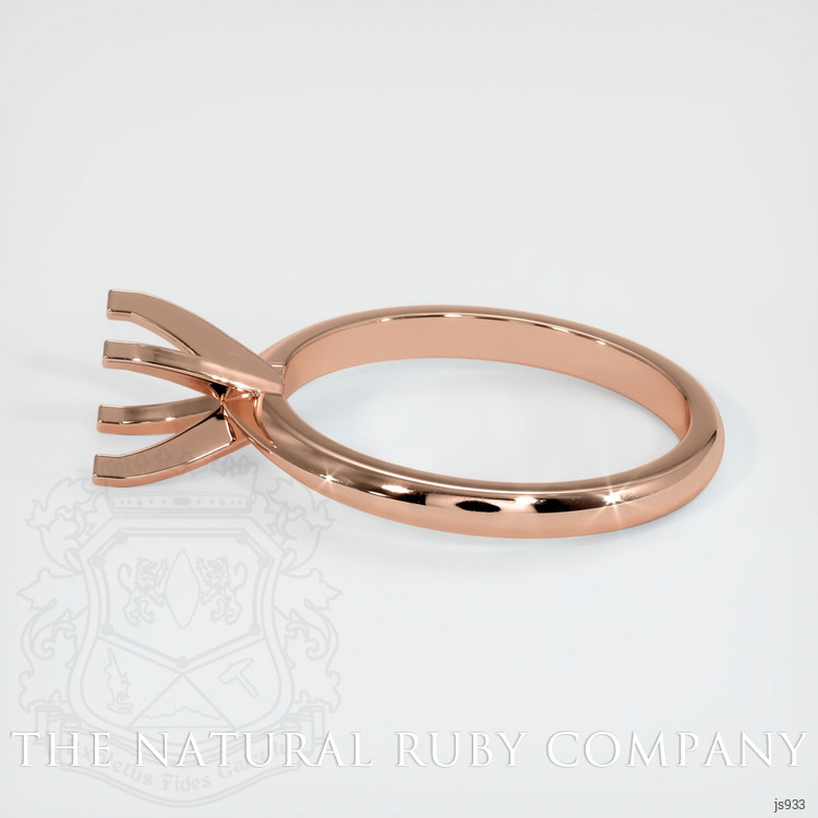 14K Rose Gold Solitaire Ring Setting