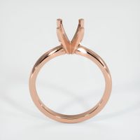 14K Rose Gold Solitaire Ring Setting Image