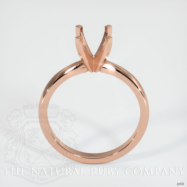 14K Rose Gold Solitaire Ring Setting