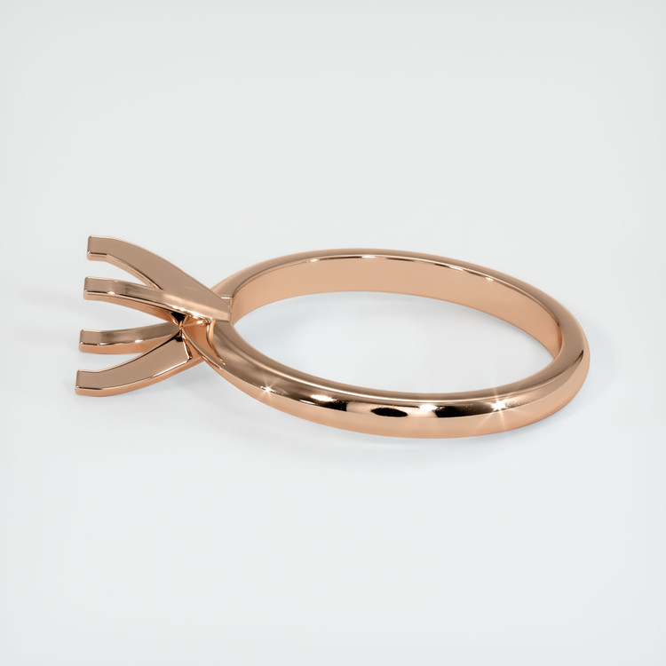 18K Rose Gold Solitaire Ring Setting