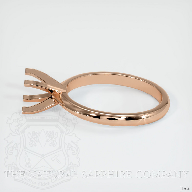 18K Rose Gold Solitaire Ring Setting