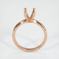 18K Rose Gold Solitaire Ring Setting Image