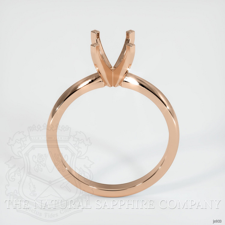 18K Rose Gold Solitaire Ring Setting