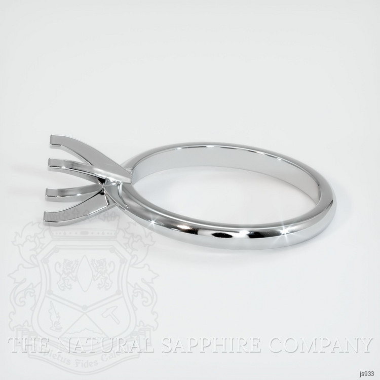 10K White Gold Solitaire Ring Setting