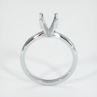 10K White Gold Solitaire Ring Setting Image