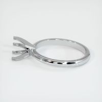 14K White Gold Solitaire Ring Setting Image