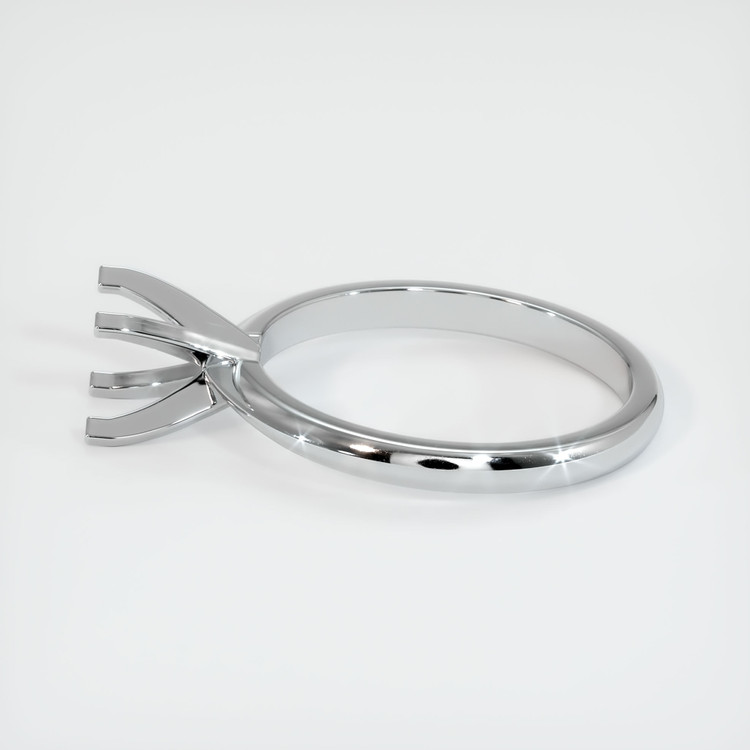 14K White Gold Solitaire Ring Setting