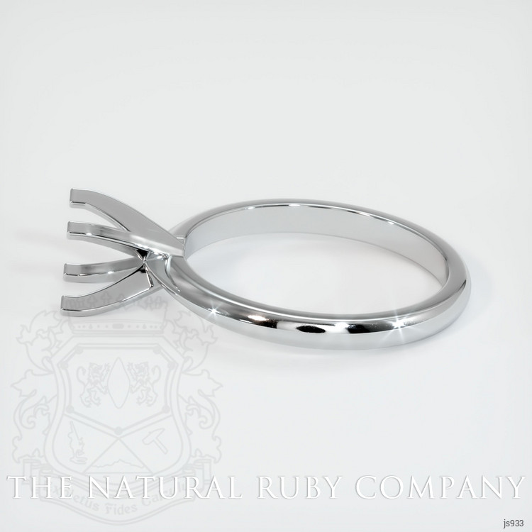 14K White Gold Solitaire Ring Setting