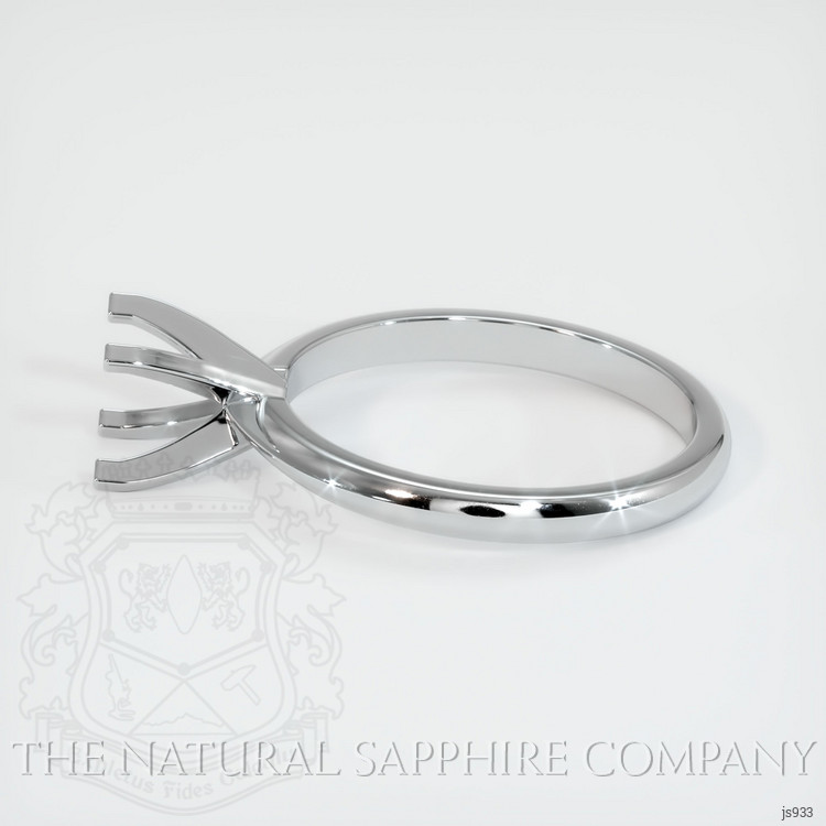 14K White Gold Solitaire Ring Setting