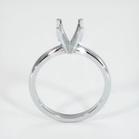18K White Gold Solitaire Ring Setting Image