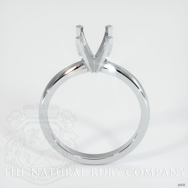 18K White Gold Solitaire Ring Setting