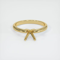 10K Yellow Gold Solitaire Ring Setting Image