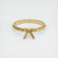 14K Yellow Gold Solitaire Ring Setting Image