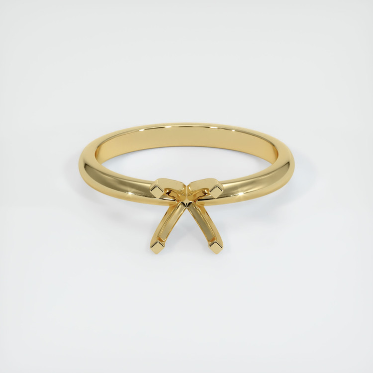 14K Yellow Gold Solitaire Ring Setting