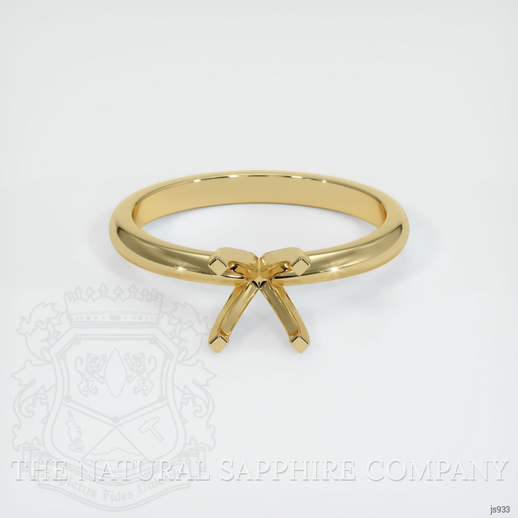 14K Yellow Gold Solitaire Ring Setting