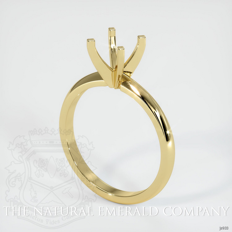 18K Yellow Gold Solitaire Ring Setting