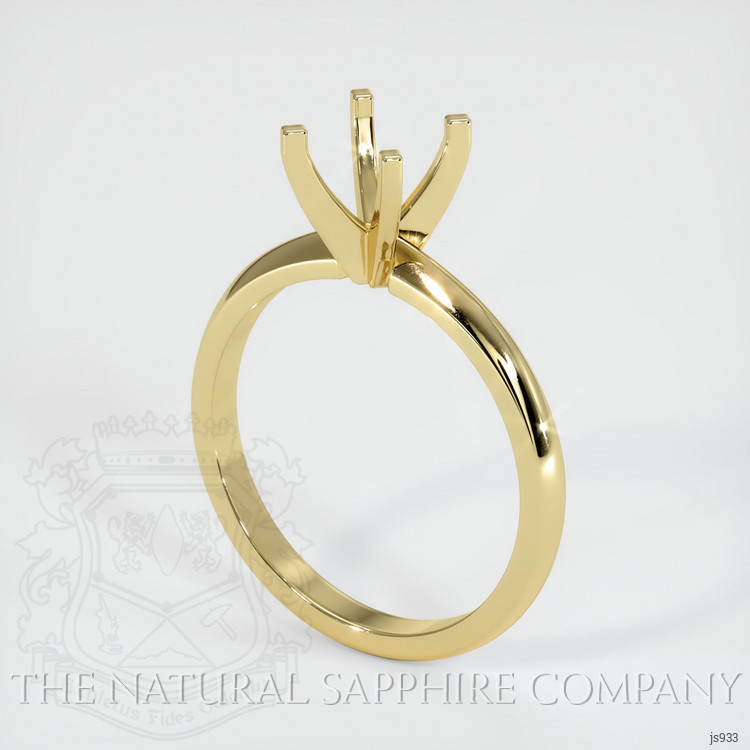 18K Yellow Gold Solitaire Ring Setting