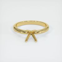 18K Yellow Gold Solitaire Ring Setting Image