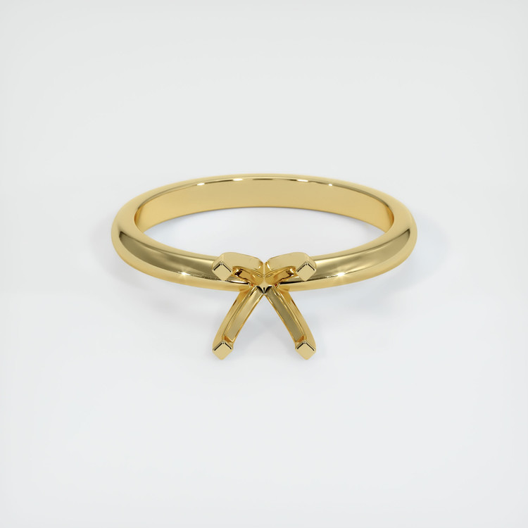 18K Yellow Gold Solitaire Ring Setting