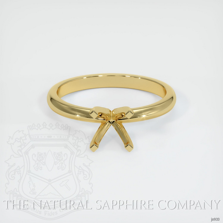 18K Yellow Gold Solitaire Ring Setting