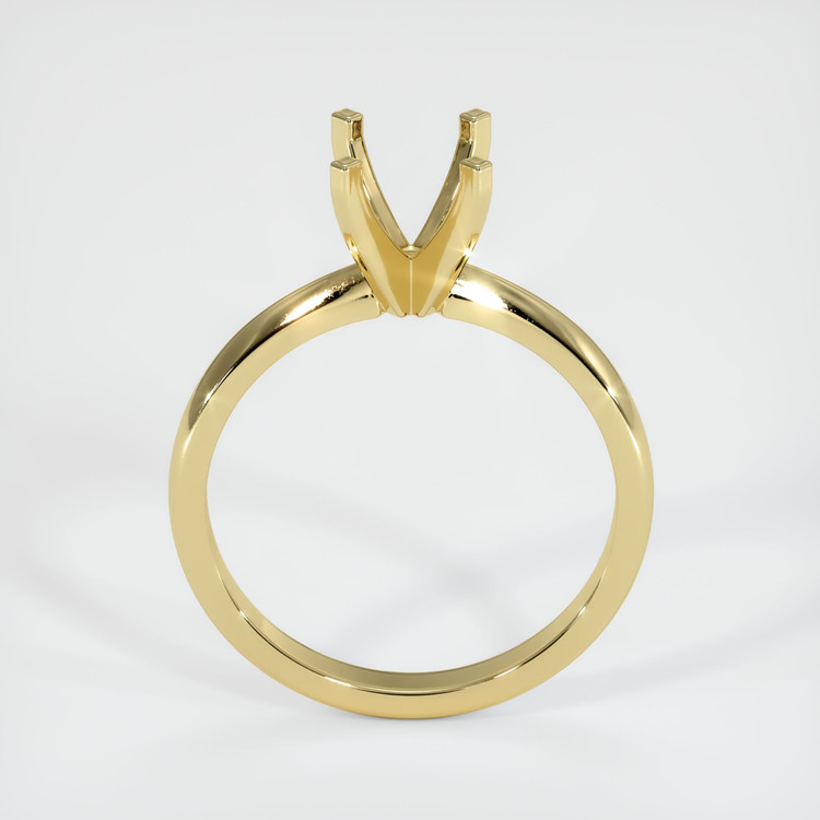 18K Yellow Gold Solitaire Ring Setting