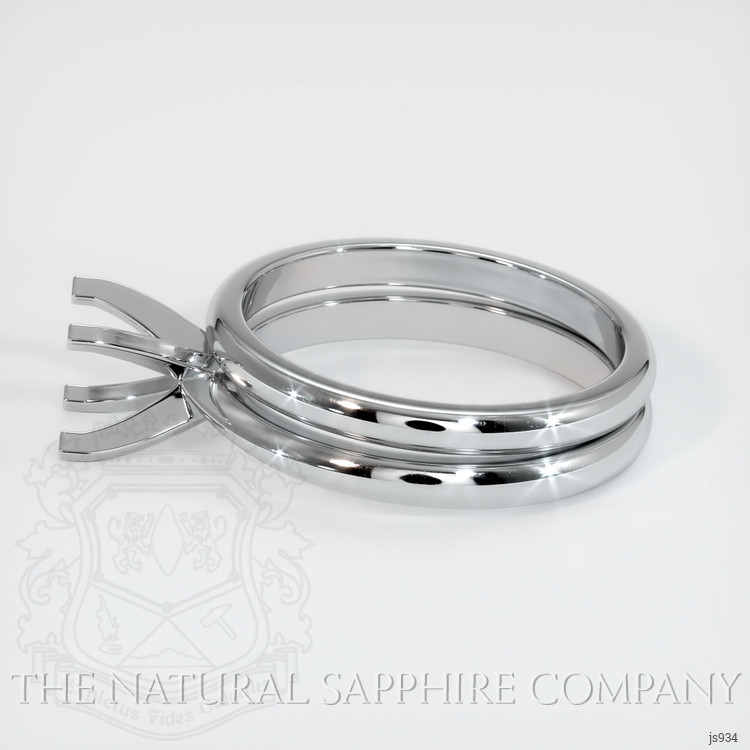Platinum 950 Wedding Set Ring Setting