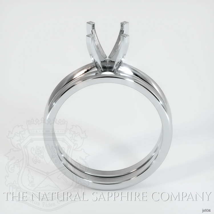 Platinum 950 Wedding Set Ring Setting