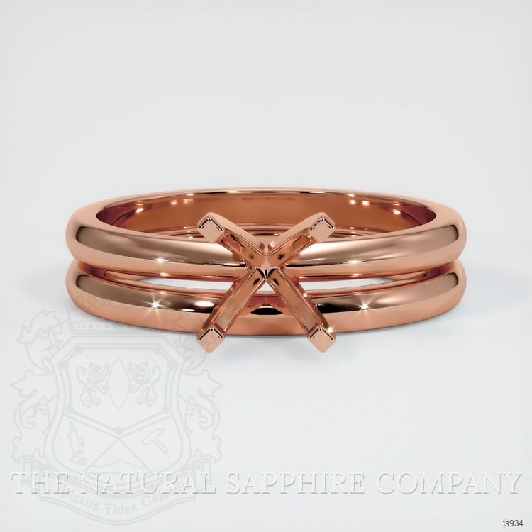 14K Rose Gold Wedding Set Ring Setting