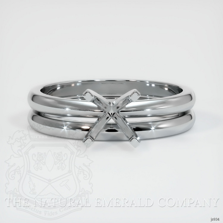 Silver Wedding Set Ring Setting
