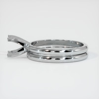 Silver Wedding Set Ring Setting Image