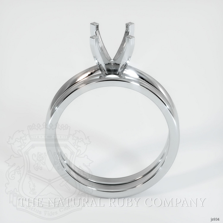 Silver Wedding Set Ring Setting