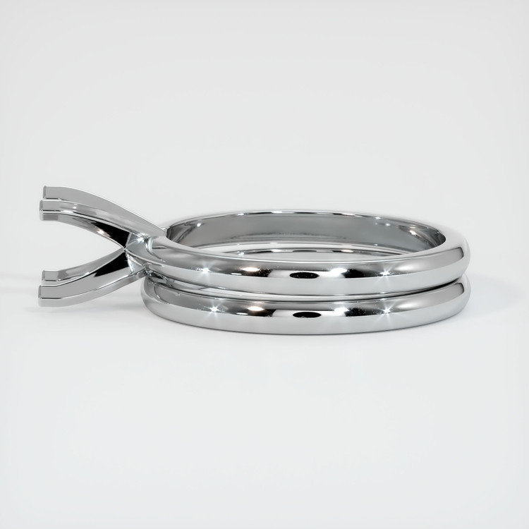 14K White Gold Wedding Set Ring Setting