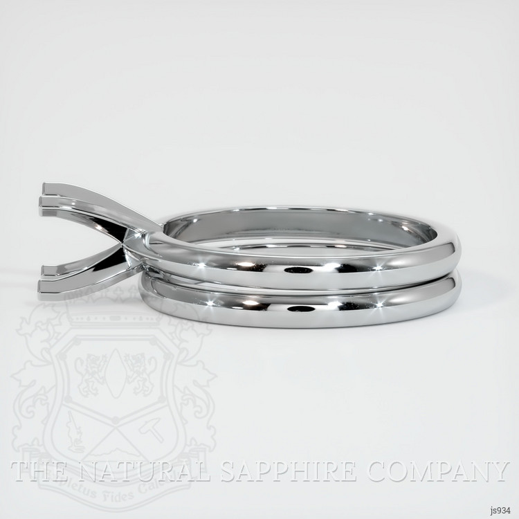 18K White Gold Wedding Set Ring Setting