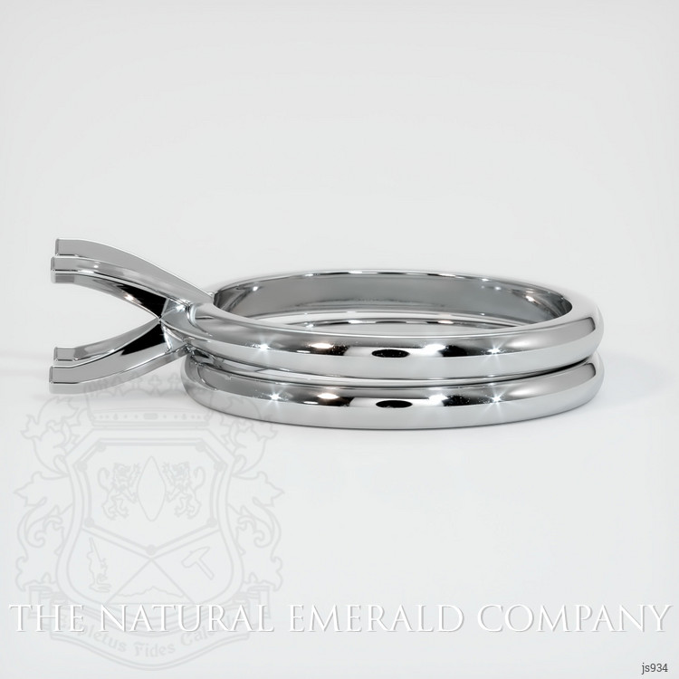 18K White Gold Wedding Set Ring Setting