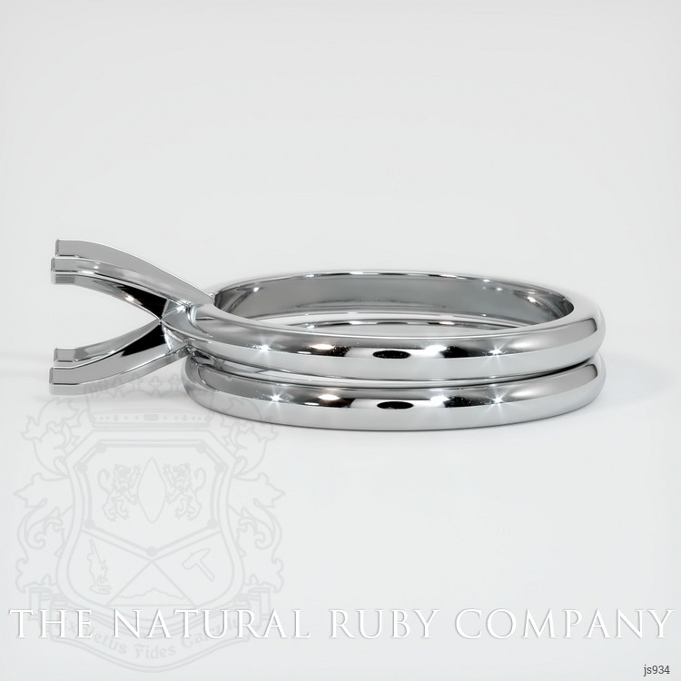 18K White Gold Wedding Set Ring Setting