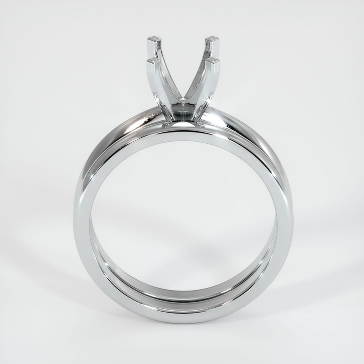 18K White Gold Wedding Set Ring Setting