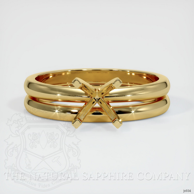 10K Yellow Gold Wedding Set Ring Setting