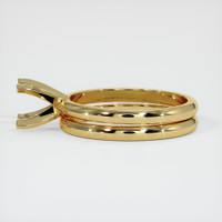 10K Yellow Gold Wedding Set Ring Setting Image