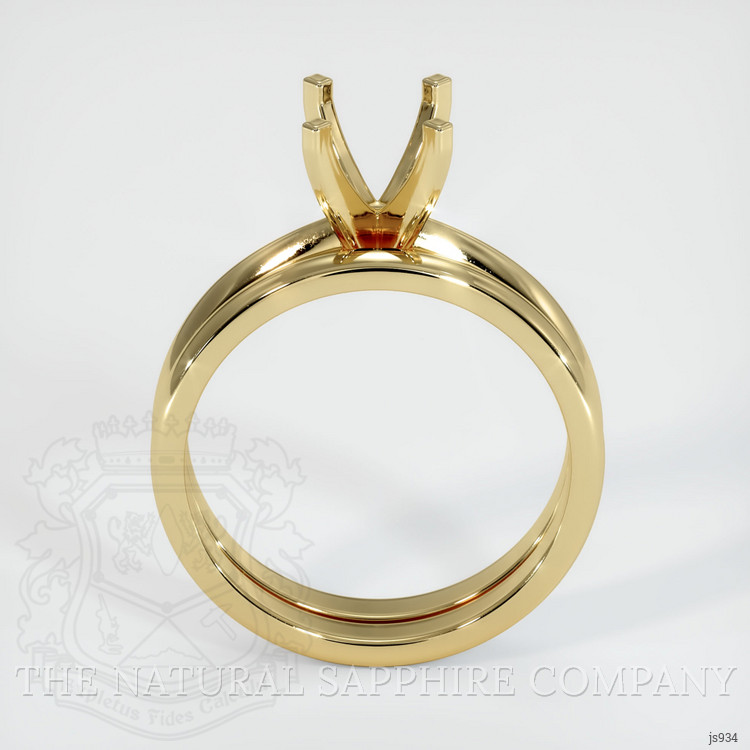 10K Yellow Gold Wedding Set Ring Setting