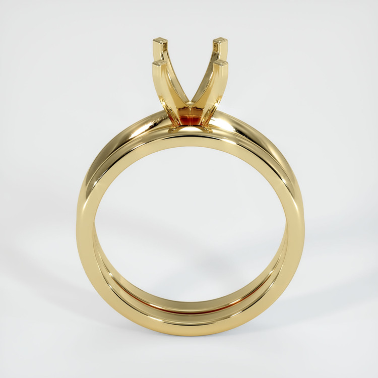 14K Yellow Gold Wedding Set Ring Setting